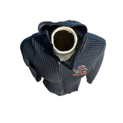 Brooks Run OKC Red Coyote Ribbed Full Zip Hoodie Black Women’s Medium