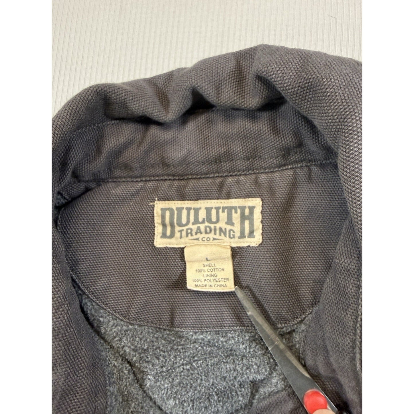 Duluth Trading Co Heavyweight Canvas Lined Work Shirt Jacket Men’s L