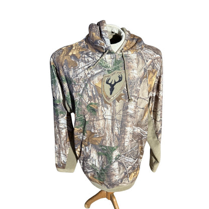 ScentBlocker Hoodie L Realtree Camo Pullover Hunting Deer Logo Polyester