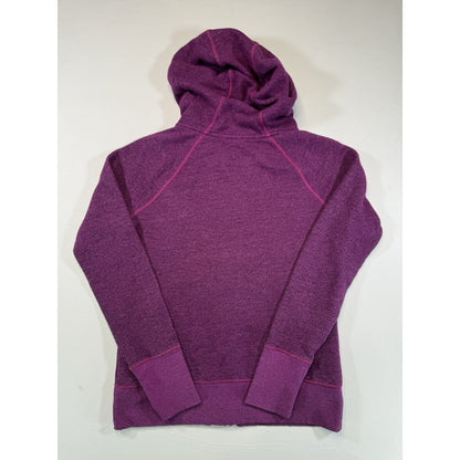 The North Face Purple Fleece Full Zip Hoodie Jacket Women's L