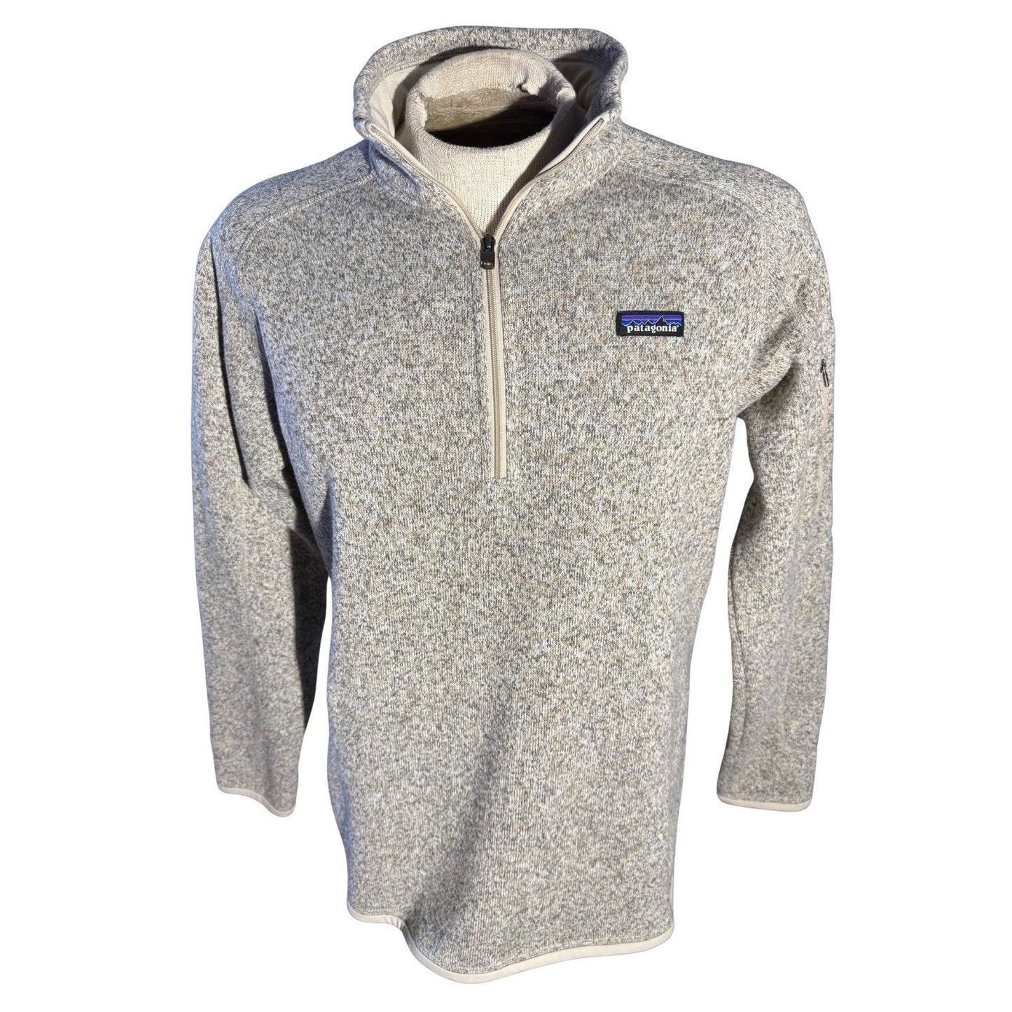 Patagonia Women’s Better Sweater 1/4 Zip Fleece Pullover Birch White XL