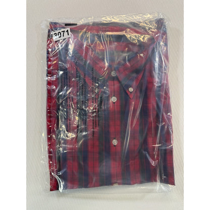 Vintage Gitman Bros for McCalls Tartan Plaid Button Down Shirt L USA