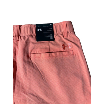 Under Armour Men’s Golf Shorts 32 Coral Iso-Chill Stretch 10.5” NWT
