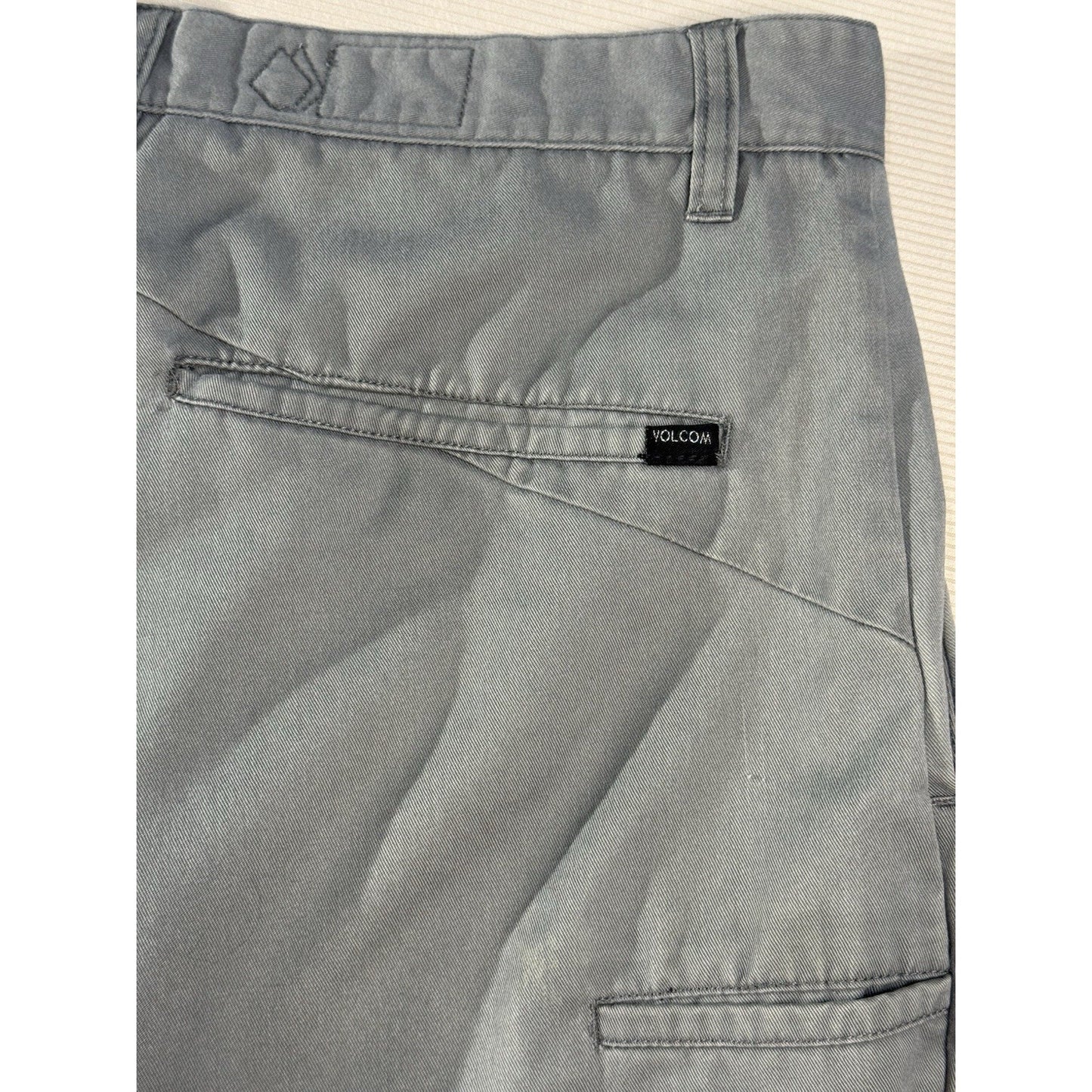 Volcom Stone 34 Gray Corps Class Collection Shorts Flat Front Casual Skate