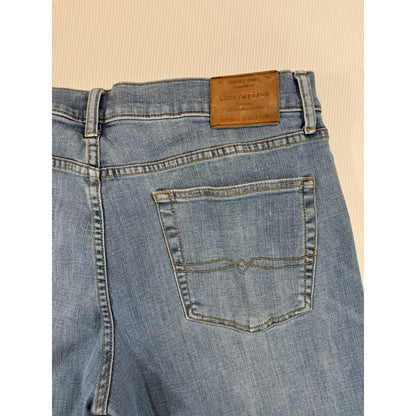 Lucky Brand 363 Straight Jeans 38x32 Light Wash Denim