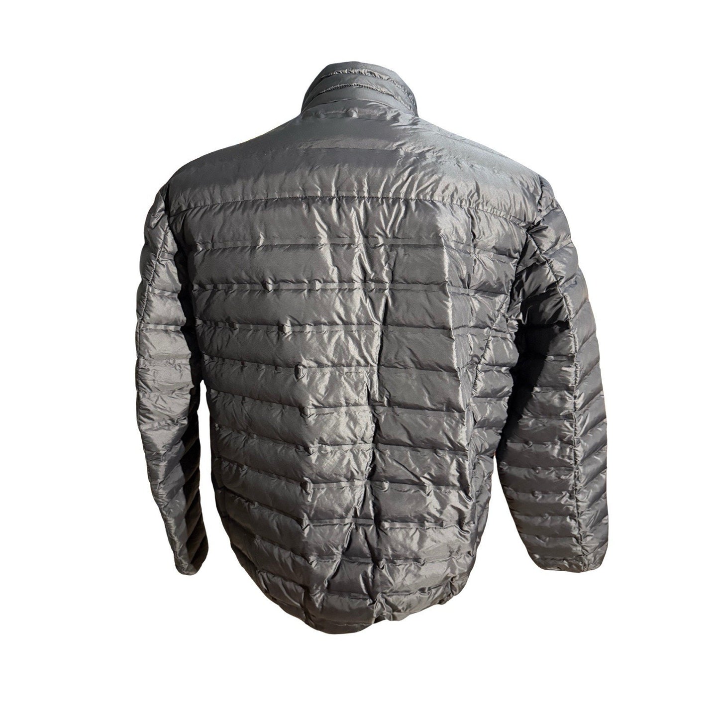 Gerry Men’s XXL Down Puffer Jacket Gray Lightweight Packable 90/10 Down Fill