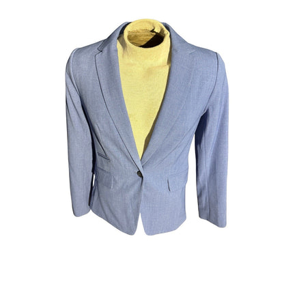 Banana Republic Women’s Blue Blazer Jacket Size 8 Tailored One Button