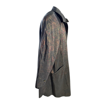 Vintage London Fog Floral Print Coat Women’s 14 Regular Made in Korea Trench