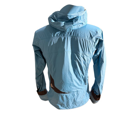 Loki S.O.L.V.E.D. N.Pac Women’s Small Blue Waterproof Packable Shell Jacket