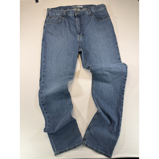 Carhartt Men’s Relaxed Fit Jeans 38x36 Blue Denim Workwear Made in Mexico