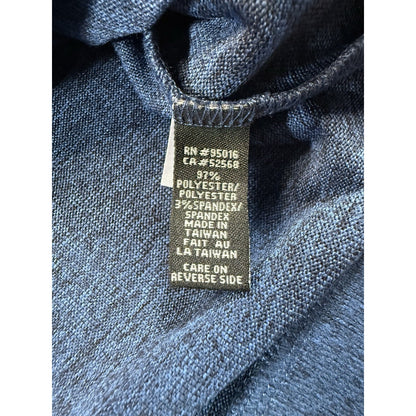 Straight Down 1/4 Zip Pullover Mens XL Blue Golf Sweater Embroidered Logo