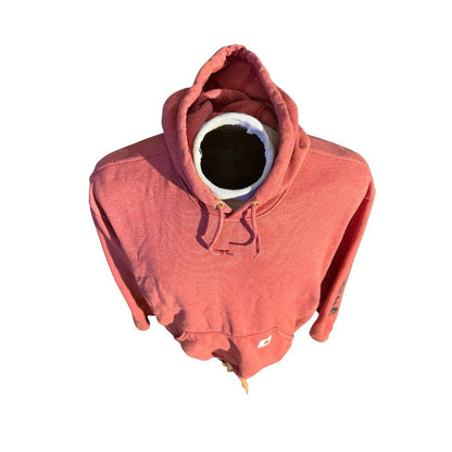 Carhartt Original Fit Hoodie Red Graphic Sleeve Logo Sweatshirt Size