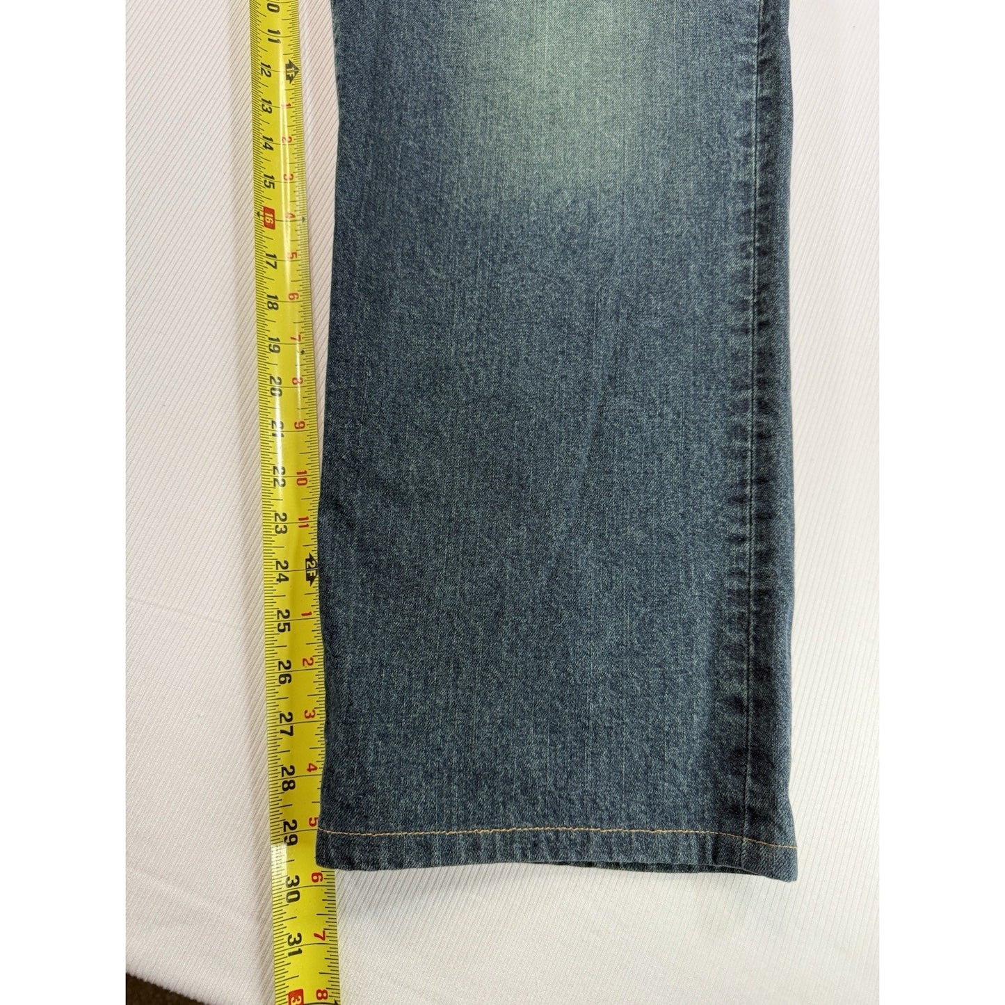 Lucky Brand Dungarees 38x30 USA Made Gene Montesano Vintage Button Fly Jeans