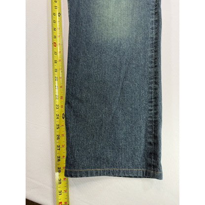 Lucky Brand Dungarees 38x30 USA Made Gene Montesano Vintage Button Fly Jeans