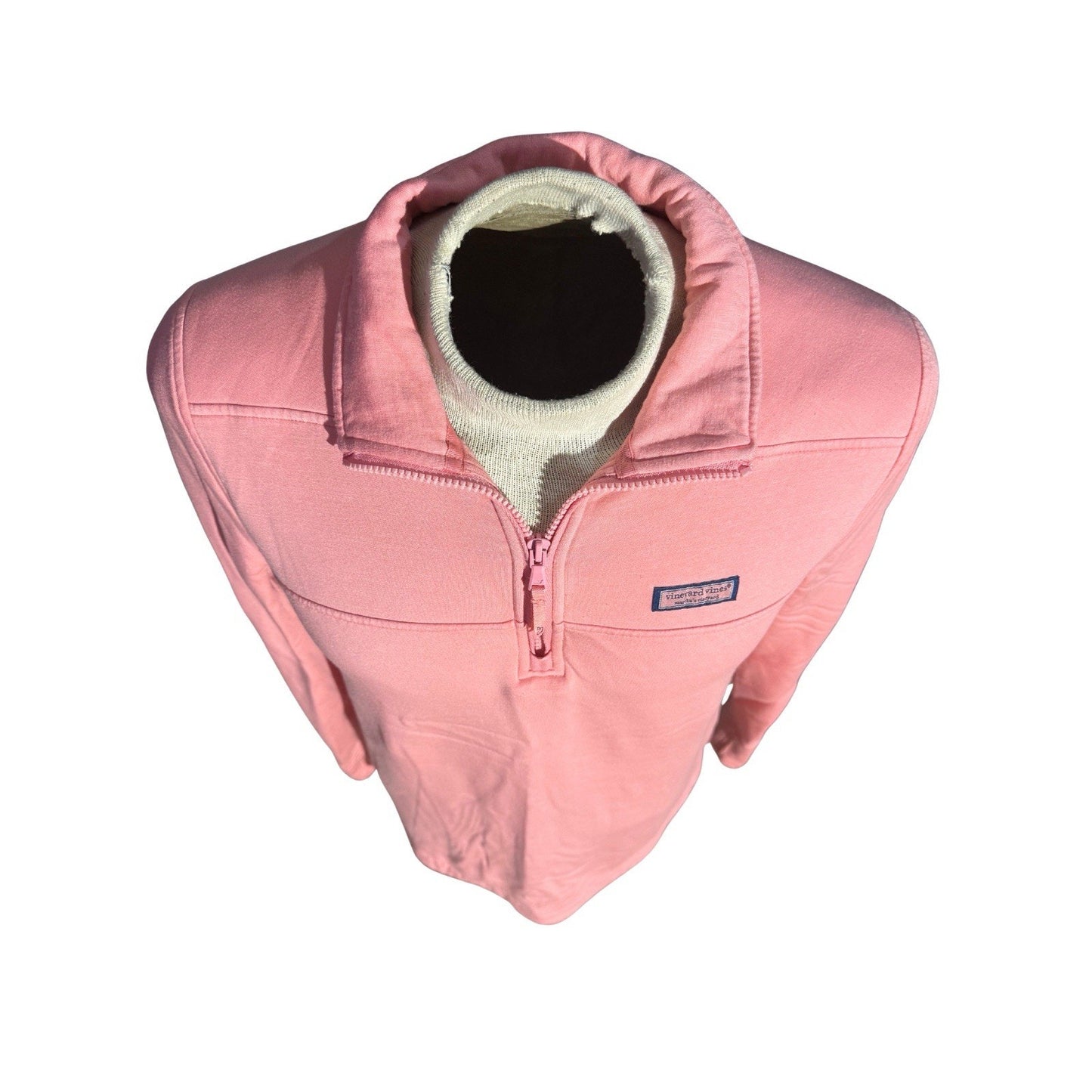 Vineyard Vines Mens Medium M Sweater 1/2 Zip Pullover Blank Collgiate Shep Shirt