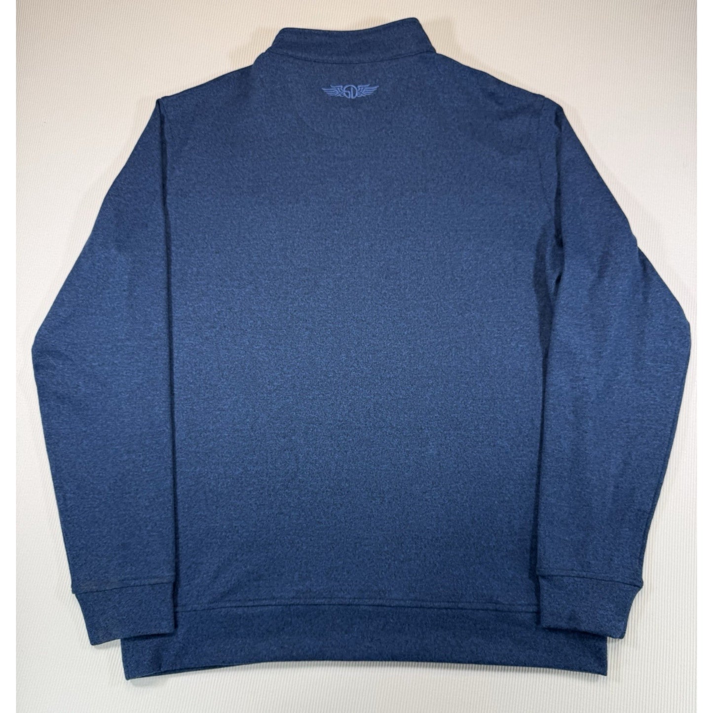 Straight Down 1/4 Zip Pullover Mens XL Blue Golf Sweater Embroidered Logo