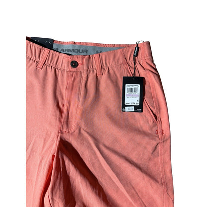 Under Armour Men’s Golf Shorts 32 Coral Iso-Chill Stretch 10.5” NWT