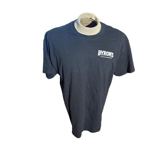 Byron’s Liquor Warehouse Bacardi T-Shirt XL Black Tee Gildan Ultra Cotton 291