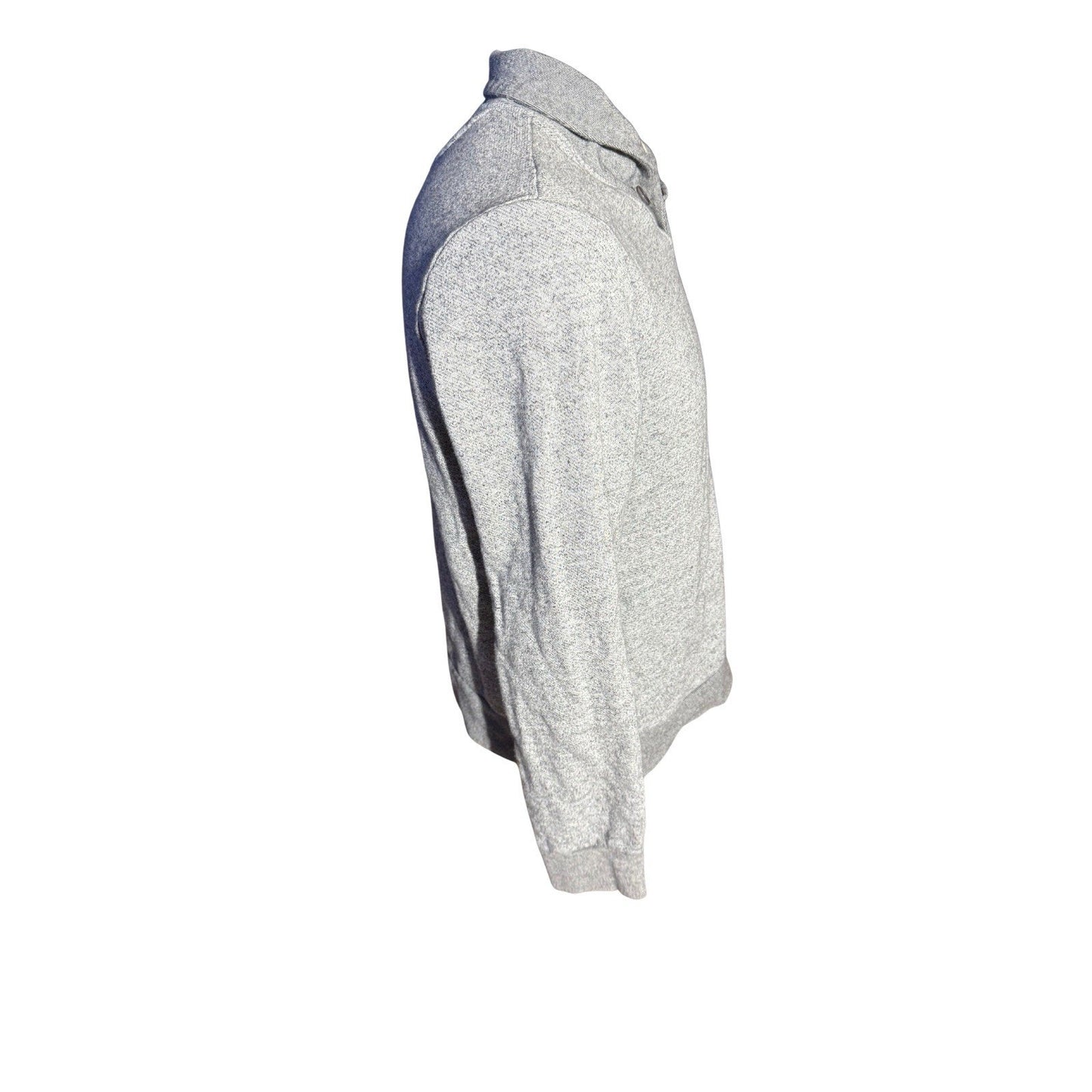 UNTUCKit Pullover Gray Cotton Shawl Collar Long Sleeve Sweater Men’s Small