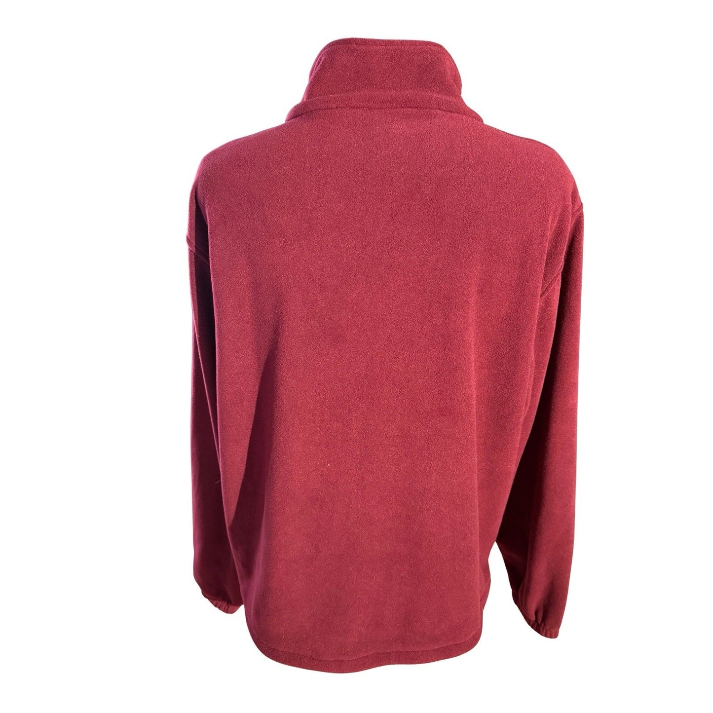 Caesars Entertainment Burgundy Fleece Jacket Men’s 2XL Zip Up Warm Soft