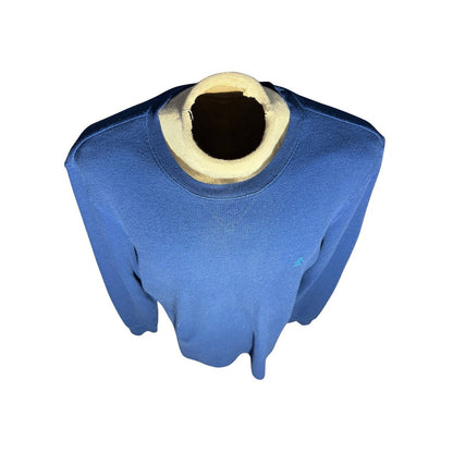 Original Penguin Waffle Knit Crewneck Sweatshirt Blue XL Long Sleeve Pullover