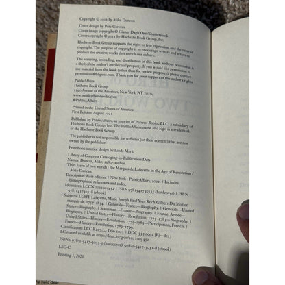 Hero of Two Worlds Mike Duncan 1st Edition 2021 HC Lafayette Biography History