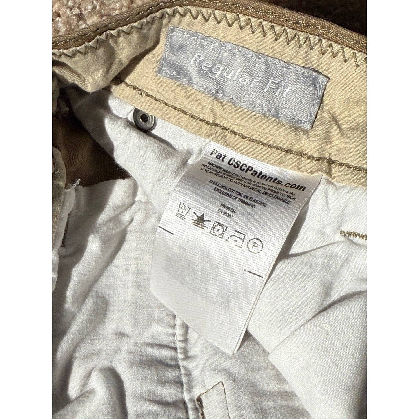 Columbia Men’s Shorts 36W Khaki Regular Fit Cotton Stretch Outdoor Hiking Casual