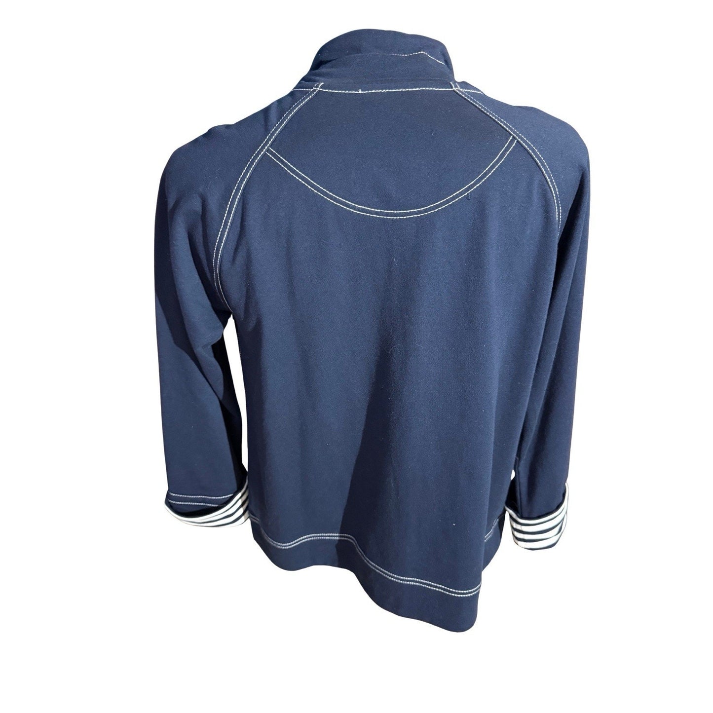 Anne Klein Sport Full Zip Navy Blue Jacket Women XL Athletic Wear - EUC