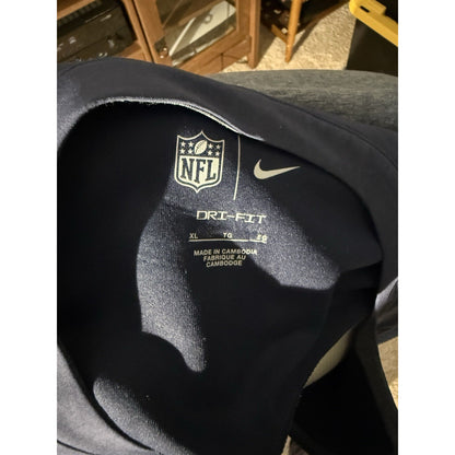 Nike Dallas Cowboys NFL Dri-Fit Quarter Zip Pullover Blue Gray Men’s XL