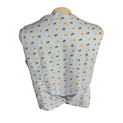 Blue Moon Beer Promo Vest XL Striped Donkey Orange Slice Kentucky Derby 280