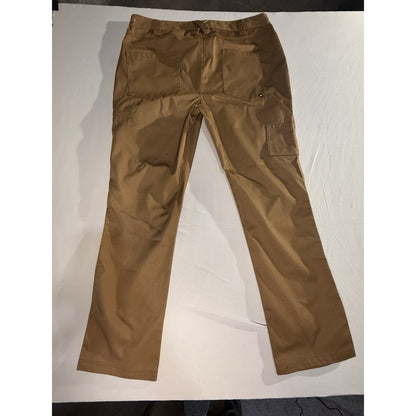 Caterpillar Men’s Work Pants 36x32 Brown Utility Twill Durable Workwear CAT