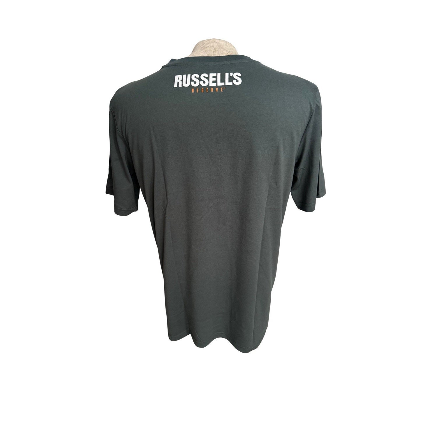 Russell’s Reserve Bourbon Shirt Large Black Tree Logo Promo Tee NEW Whiskey 258