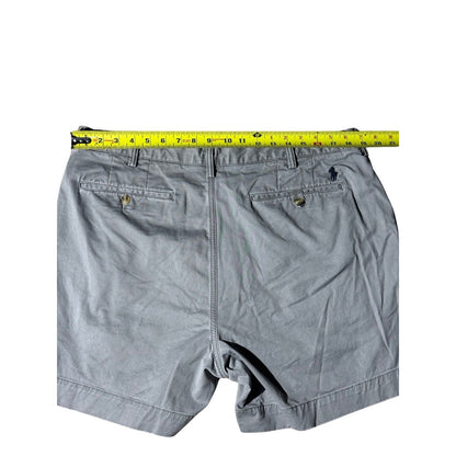 Polo Ralph Lauren Men’s Chino Shorts 38 Gray Stretch Classic Fit Flat Front
