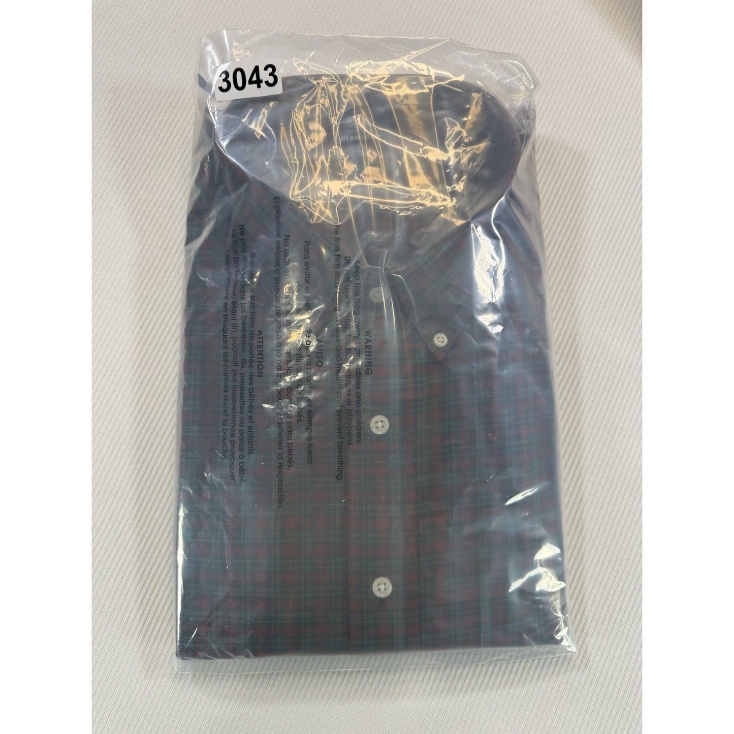 Ralph Lauren Classic Fit Button Down Shirt XL Tartan Plaid Cotton