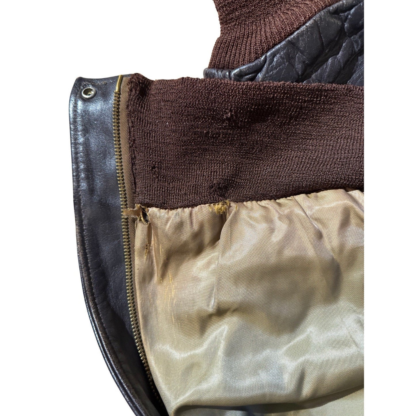 Vintage 1949 Sierra Sportswear Horsehide Leather Jacket Sz 40 Union Label USA