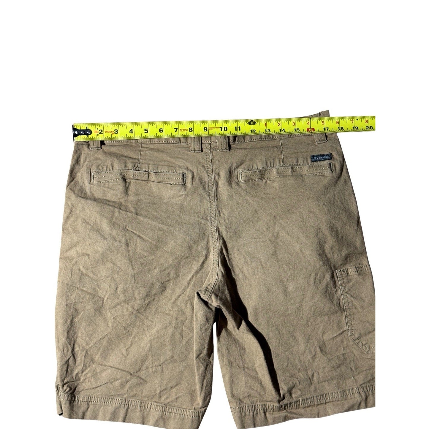 Columbia Men’s Shorts 36W Khaki Regular Fit Cotton Stretch Outdoor Hiking Casual