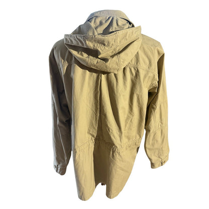 L.L. Bean Field Coat Jacket Men’s L Tall Khaki Utility Parka Hooded Cotton