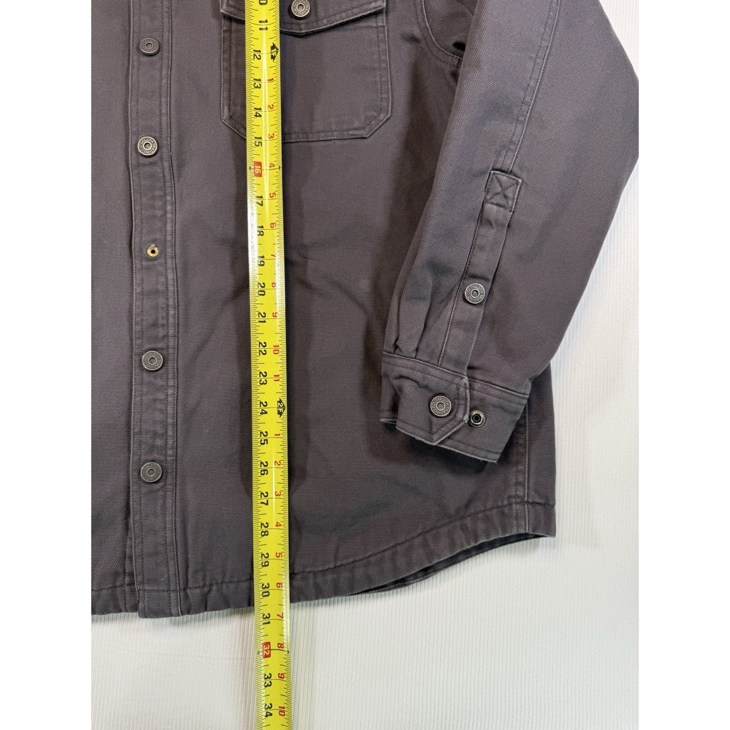 Duluth Trading Co Heavyweight Canvas Lined Work Shirt Jacket Men’s L