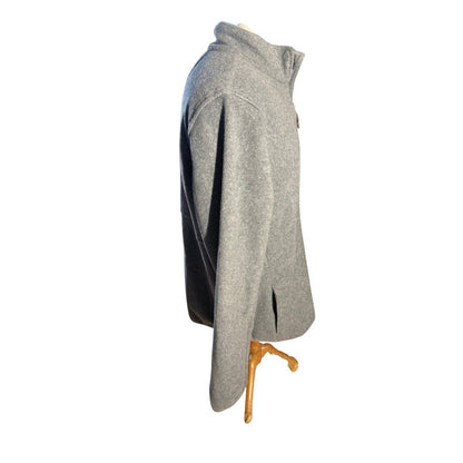 Magellan Outdoors Men’s L Classic Fit Full Zip Fleece Jacket Gray Recycled