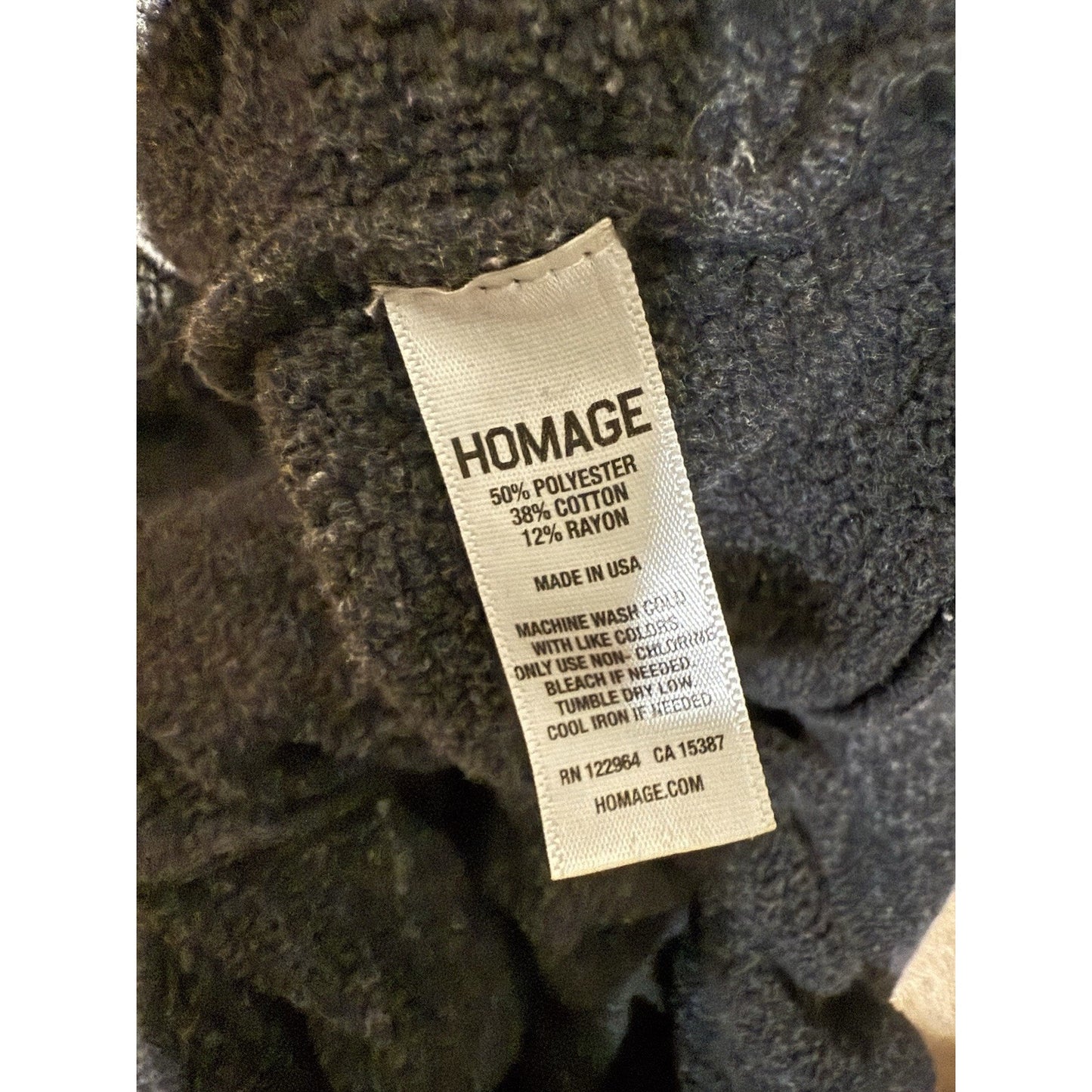 Homage Ohio Hoodie Men’s L Heather Gray Gold Script Made in USA Pullover