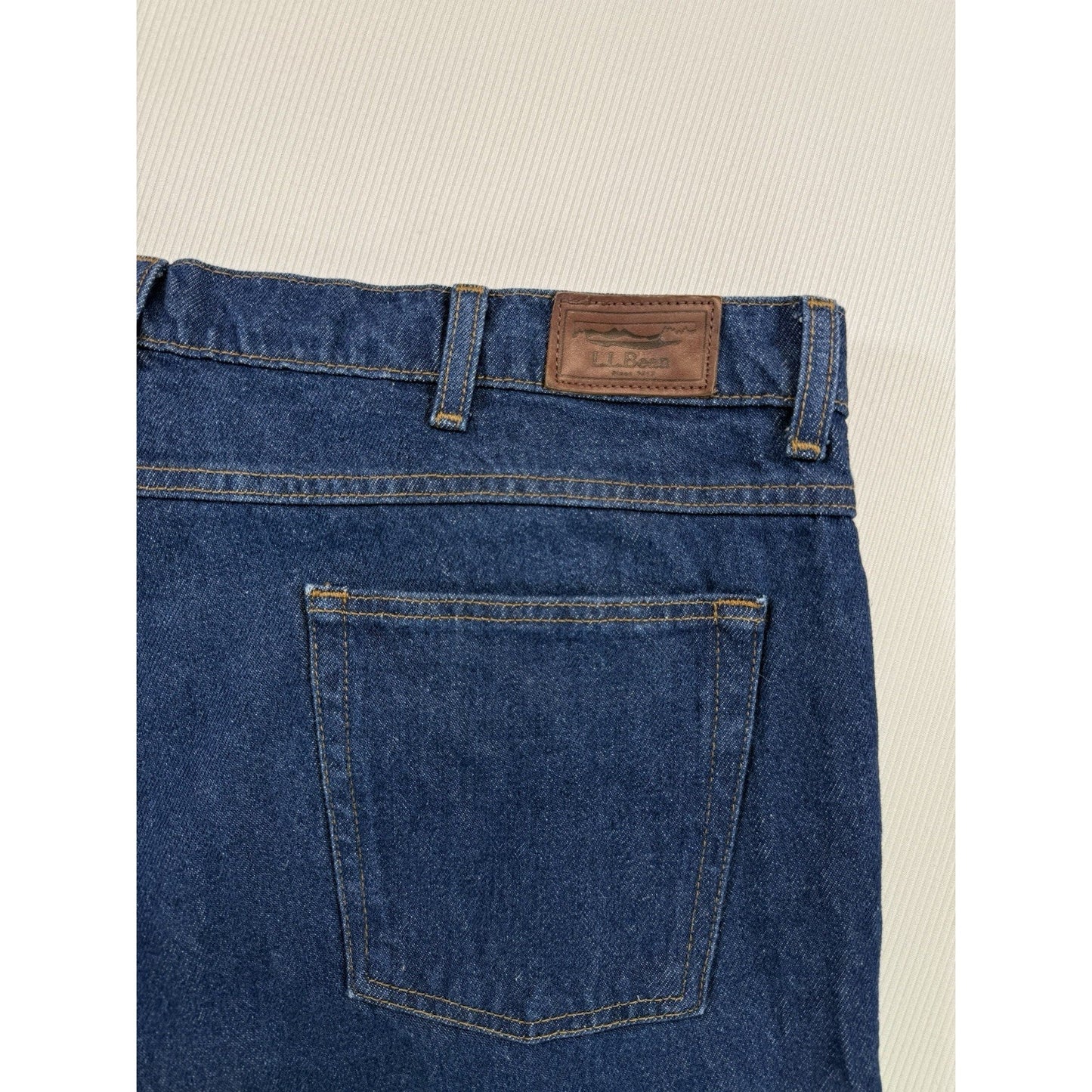 Vintage L.L. Beans Jeans Men’s 40x32 Standard Fit Dark Blue Wash 100% Cotton