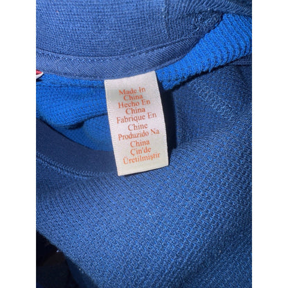 Original Penguin Waffle Knit Crewneck Sweatshirt Blue XL Long Sleeve Pullover