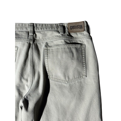 Duluth Trading Co 40x34 Gray Cotton Work Pants Heavy Duty Canvas Utility
