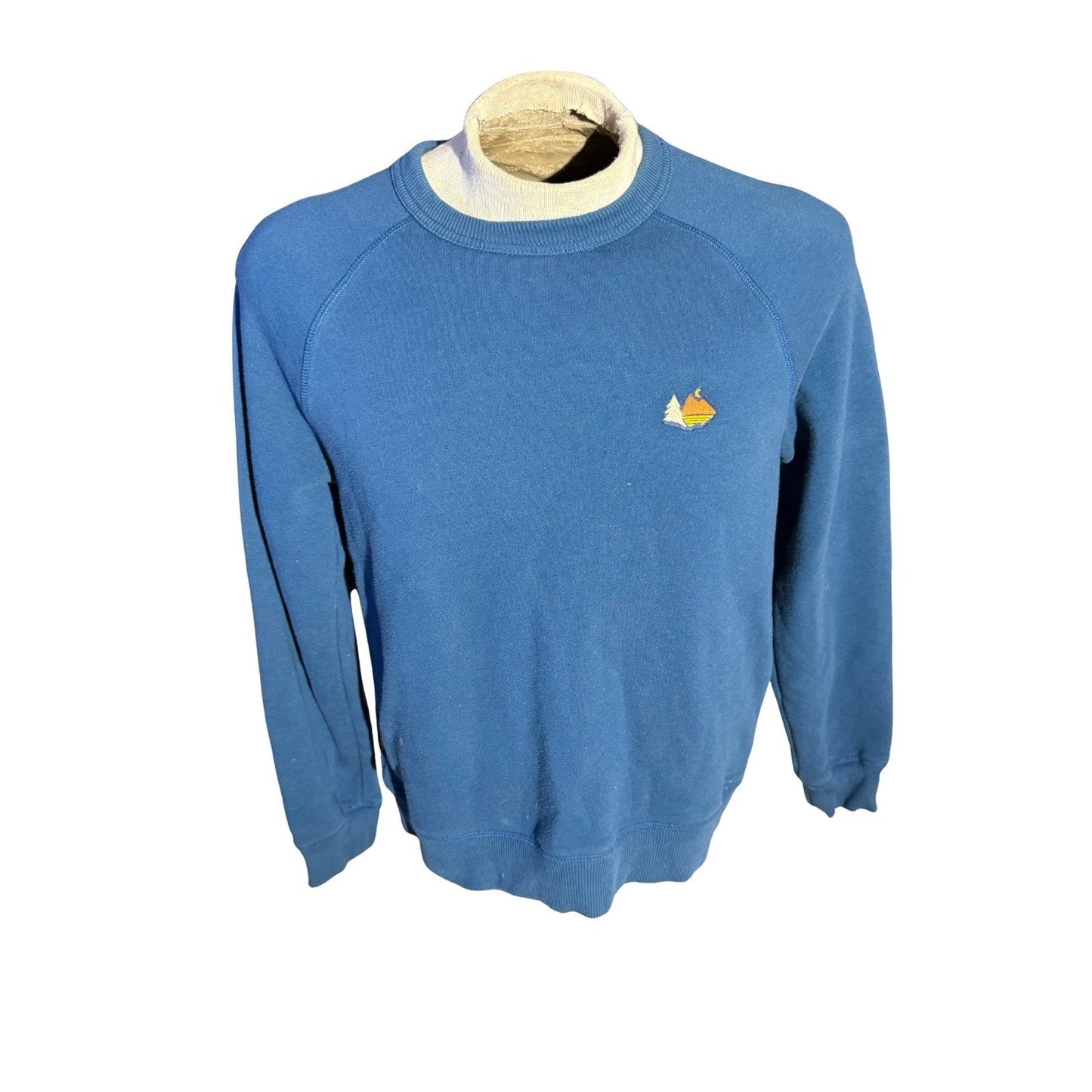 REI Co-op Crewneck Sweatshirt Small Blue Outdoor Adventure Pullover Hiking Casua