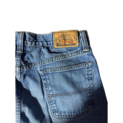 L.L.Bean Men’s Jeans 33x32 Natural Fit Straight Leg Blue Denim Vintage