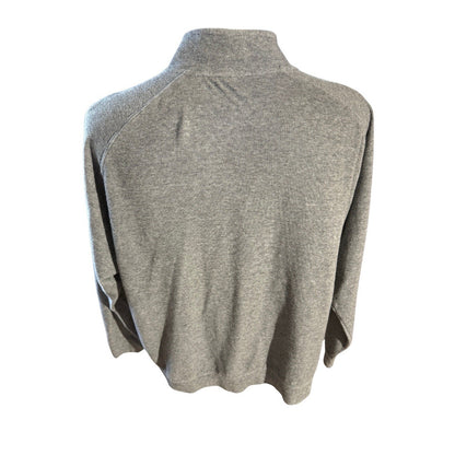 OU Oklahoma Sooners Quarter Zip Pullover Sweatshirt Gray XXL Captivating Apparel