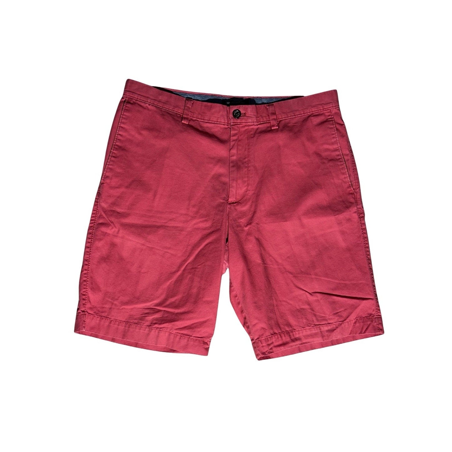 Banana Republic Men’s Gavin Chino Shorts Red 35 Cotton Classic Fit Casual