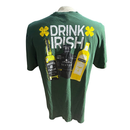 Drink Irish Whiskey T-Shirt XL Proper Twelve Sexton Bushmills St. Patrick’s Day
