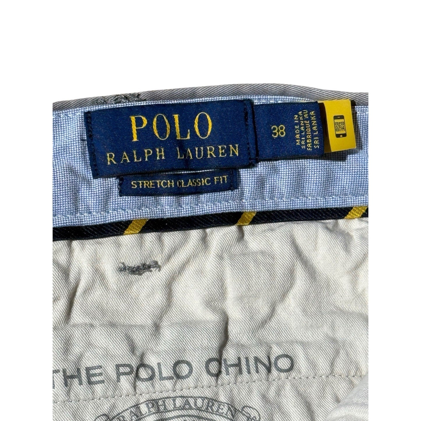 Polo Ralph Lauren Men’s Chino Shorts 38 Gray Stretch Classic Fit Flat Front