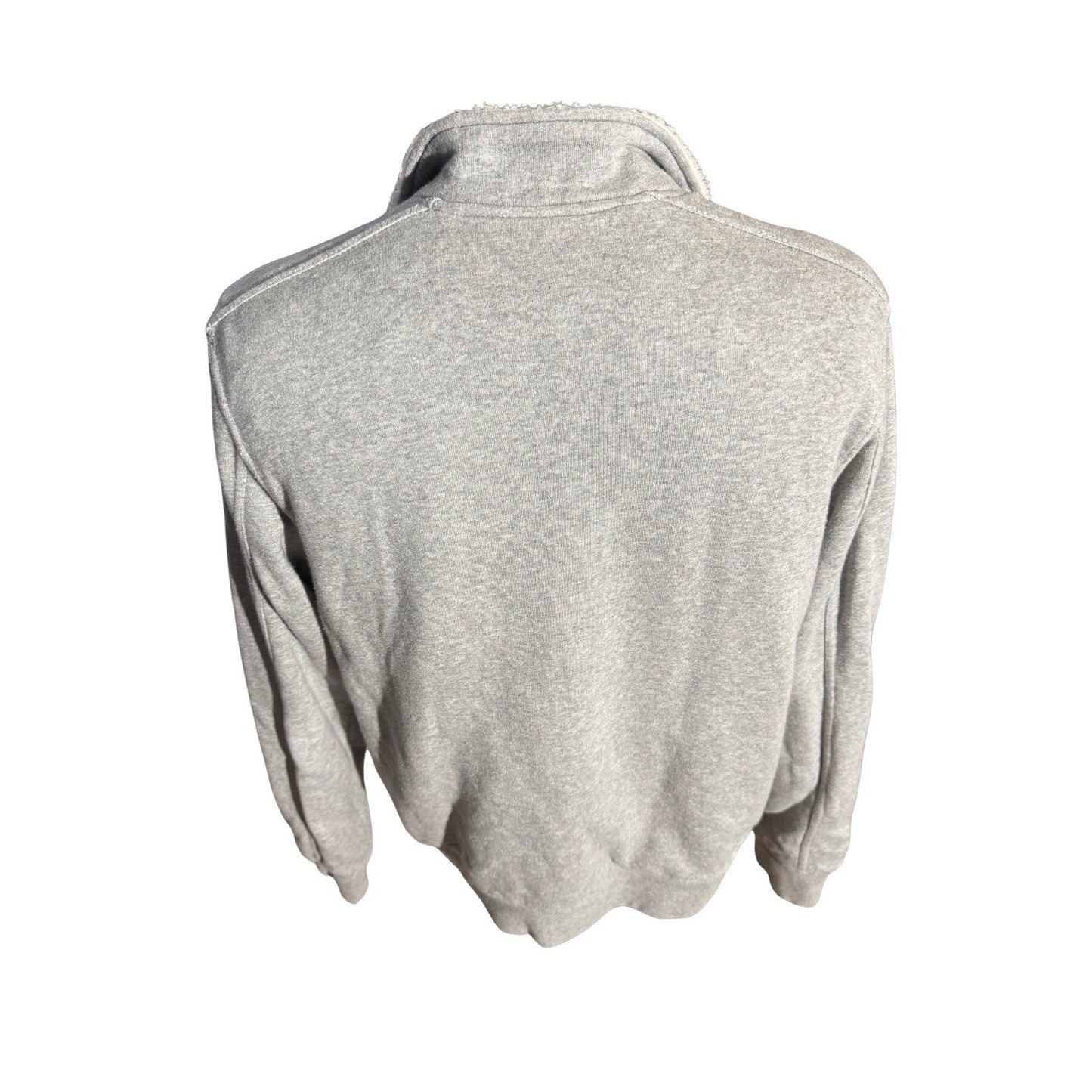 Lucky Brand Grey Label Sherpa Lined Jacket Men L Gray Full Zip Fleece Collar 275